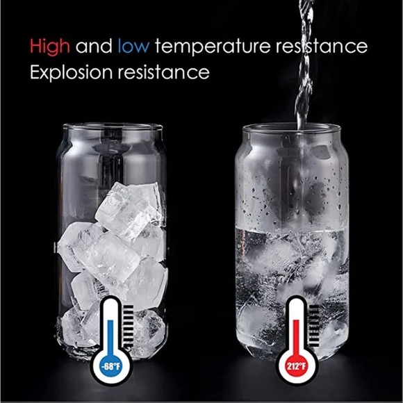 550 ml Glass Cup With Lid and Straw Bubble Tea/ Juice/ Mocha Mug drinkware - Picture 9 of 9